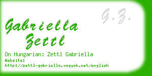 gabriella zettl business card